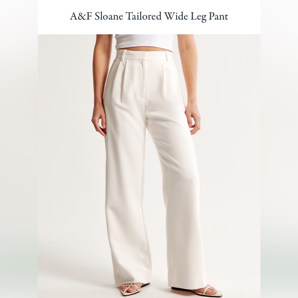 Abercrombie Sloane Tailored Wide Leg Pant